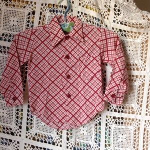 Vintage Rob Roy Red Plaid Boy's Top